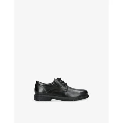 Geox Black Kids' Federico Leather Shoes Eur 32 / 13 Uk