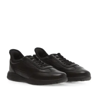 Geox Black Spherica Ec2 Plus Low-profile Traction Sole Sneakers