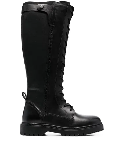 Geox Bleyze Knee-length Boots In Black