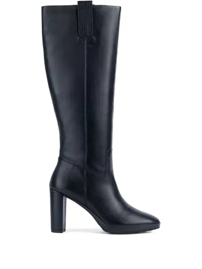 Geox Kniehohe Stiefel Mit Blockabsatz