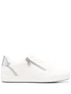 Geox Blomiee Leather Sneakers In White