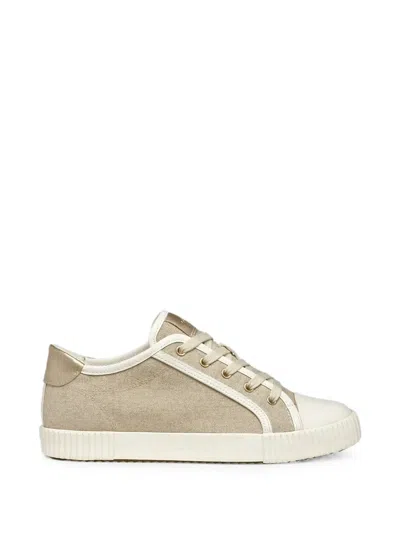 Geox Blomiee Low-top Lace-up Sneakers In Neutral