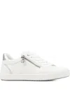 Geox Blomiee Leather Sneakers In White