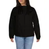 Geox Blomiee Womens Lightweight Cold Weather Windbreaker Jacket In Black