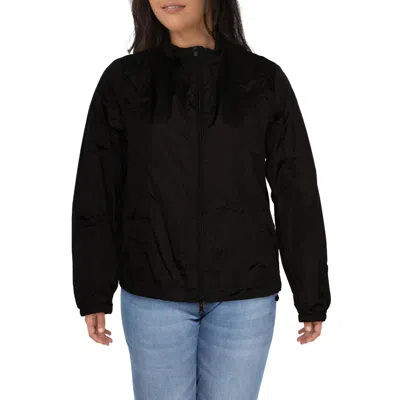 Geox Blomiee Womens Lightweight Cold Weather Windbreaker Jacket In Black