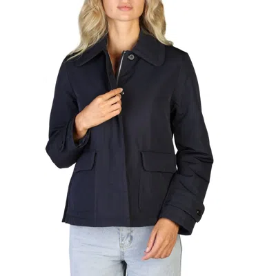GEOX GEOX BLUE POLYESTER WOMEN'S BOMBER