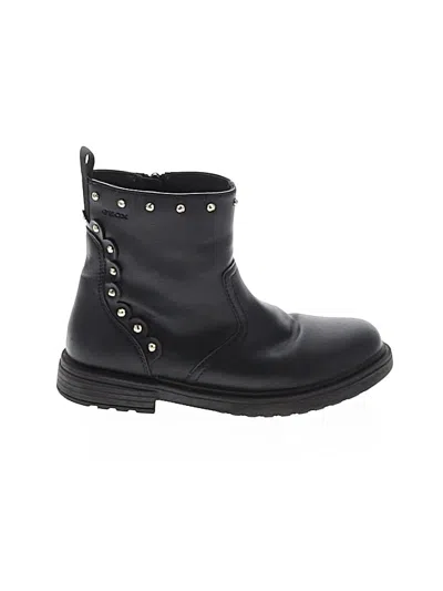 Pre-owned Geox Kids'  Boots In Black