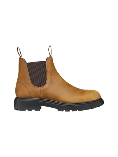 Geox Slip-on Panelled Boots In Multi