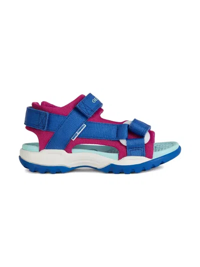 Geox Kids' Borealis Sandals In Blue