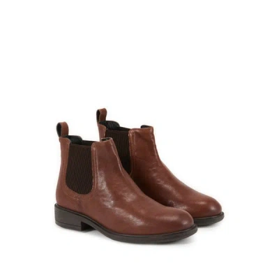 Geox Bottines En Cuir Mélangé In Multi