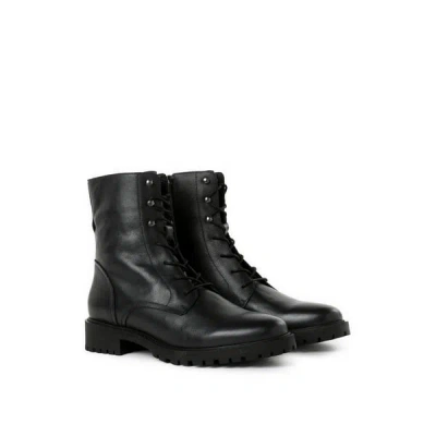 Geox Bottines Hoara En Cuir In Black