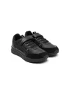 Geox Briezee Leather Sneakers In Black