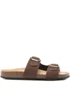 Geox Brionia Double-buckle Slippers In Multi