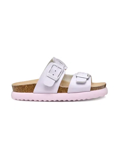 Geox Kids' Bubblebow Slide Sandals In Multi