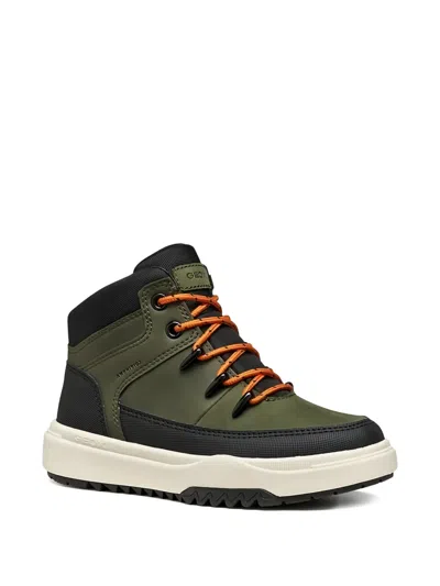 Geox Kids' Bunshee Abx Rain Boots In Green