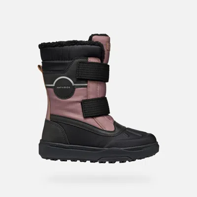 Geox Kids' Bunshee Pg Abx Junior Dark Rose/black In Dark Rose,black