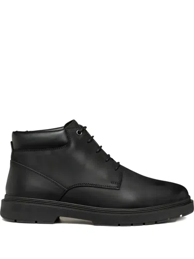 Geox Calaita Lace-up Boots In Black