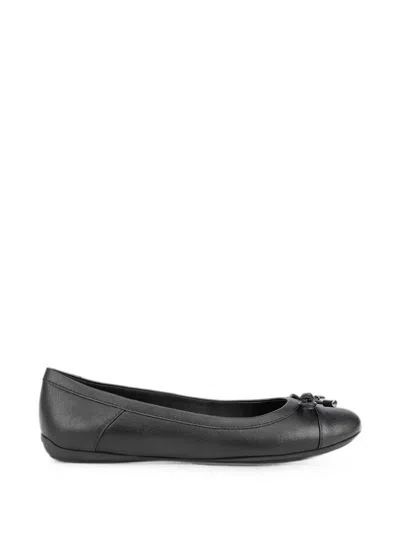 Geox Charlene Bow-detail Ballet Flats In Black