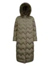 Geox Chloo Puffer Coat In Green