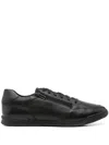 Geox Man Sneakers Dark Brown Size 9 Leather In Black
