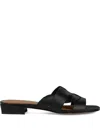 Geox Cross-over Leather Sandals
