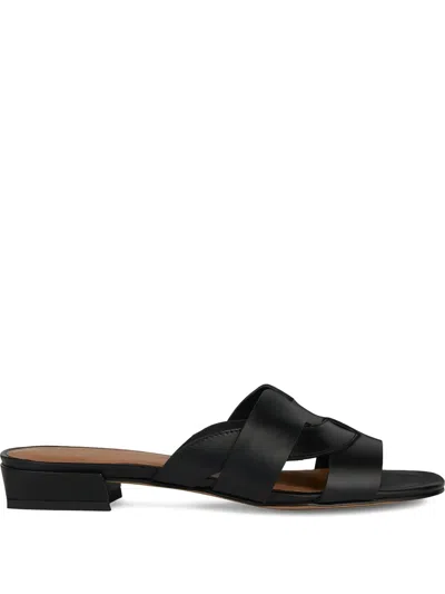 Geox Cross-over Leather Sandals