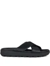 Geox Cross-strap Slides In Multi