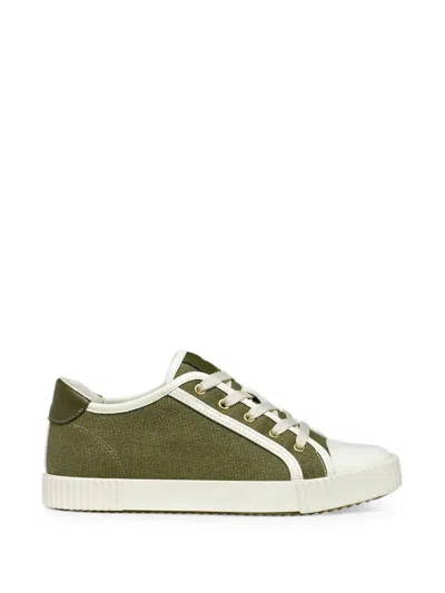 Geox D Blomiee Contrast-trim Low-top Sneakers In Green
