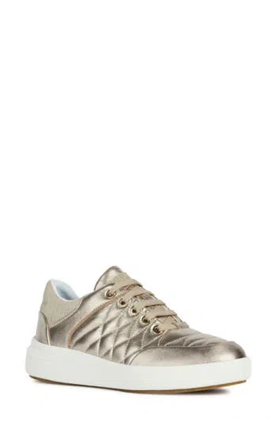 Geox Dalya Sneaker In Champagne/light Taupe