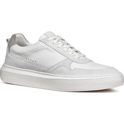 Geox Deiven Sneaker In Off White/white