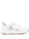 Geox Diamanta Chunky Heel Sneakers In White