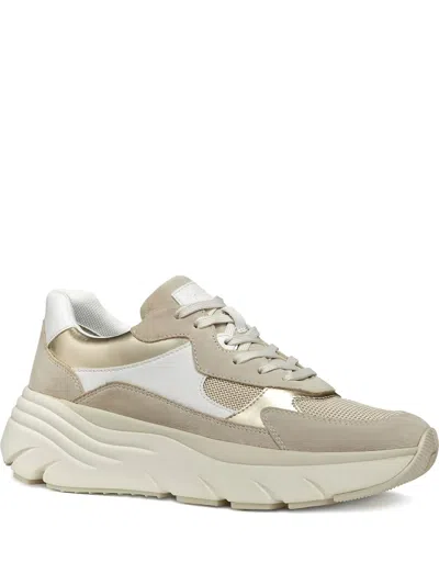 Geox Diamanta Panelled Sneakers In Neutral