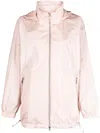 Geox Diantha Hooded Rain Jacket In F8310-peach Whip