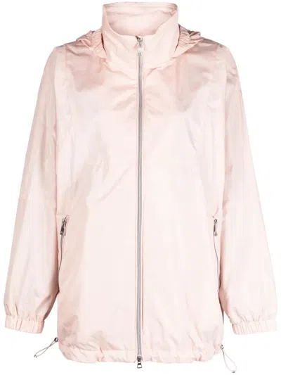 Geox Diantha Hooded Rain Jacket In F8310-peach Whip