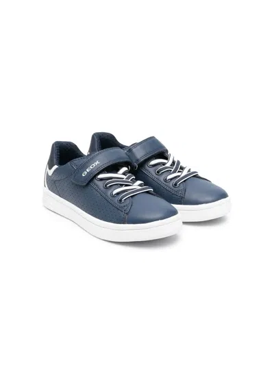 Geox Djrock Touch-strap Sneakers In 蓝色