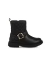 Geox Eclair Leather Ankle Boots In Black