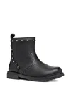 Geox Eclair Studded Boots In Black