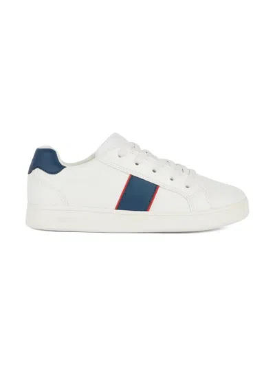 Geox Kids' Eclyper Sneakers In White