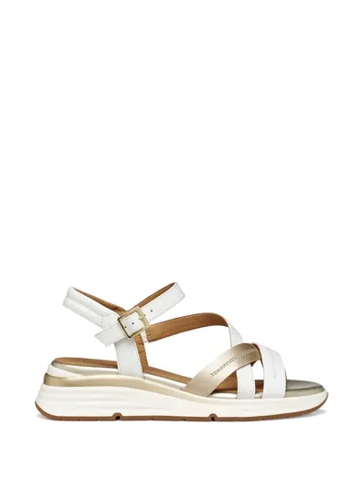 Geox Elowynne Crossover-strap Sandals In White