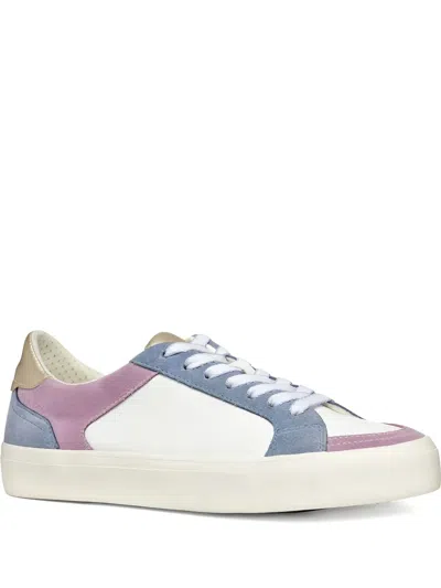 Geox Emmeleny Leisure Leather Panelled Sneakers