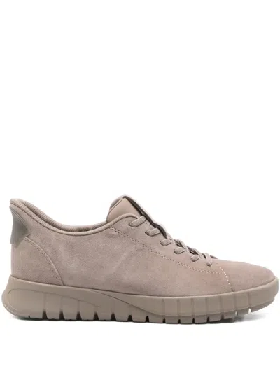 Geox Flextride Lace-up Sneakers In Neutral