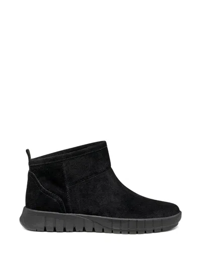 Geox Flextride Panelled Boots In Black