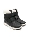 Geox Flexyper Abx Touch-strap Snow Booties In Black