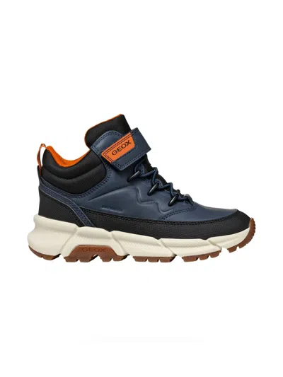 Geox Kids' Flexyper Plus Abx Boy Navy/black In Navy,black