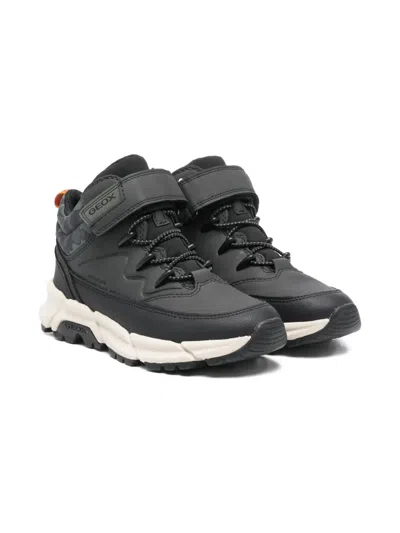 Geox Flexyper Camouflage Boots In Black