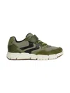 Geox Flexyper Mesh-panelled Sneakers In Green