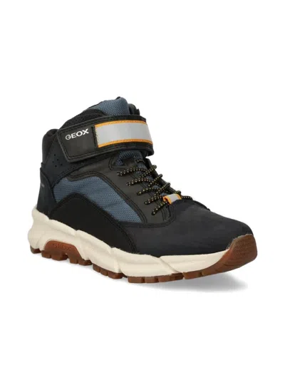 Geox Kids' Flexyper Plus Abx Ankle Boots In Blue