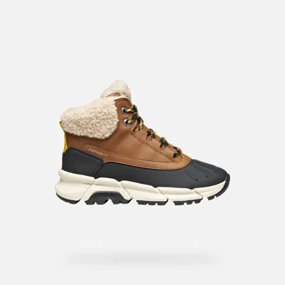 Geox Kids' Flexyper Plus Abx Junior Brown/yellow