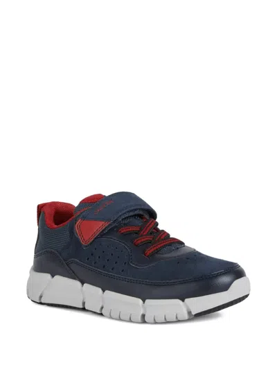 Geox Kids' Flexyper Touch-strap Sneakers In Blue