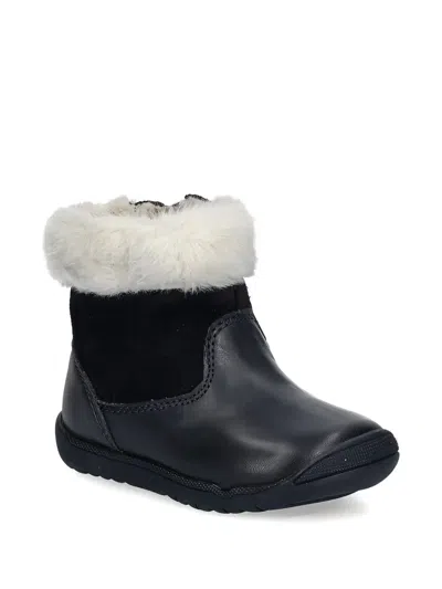 Geox Kids' Fur-trim Snow Boots In Blue